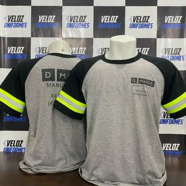 Camiseta refletiva para construção civil